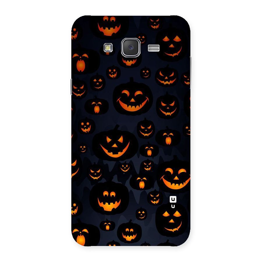 Pumpkin Smile Pattern Back Case for Galaxy J7