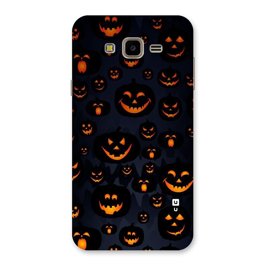 Pumpkin Smile Pattern Back Case for Galaxy J7 Nxt