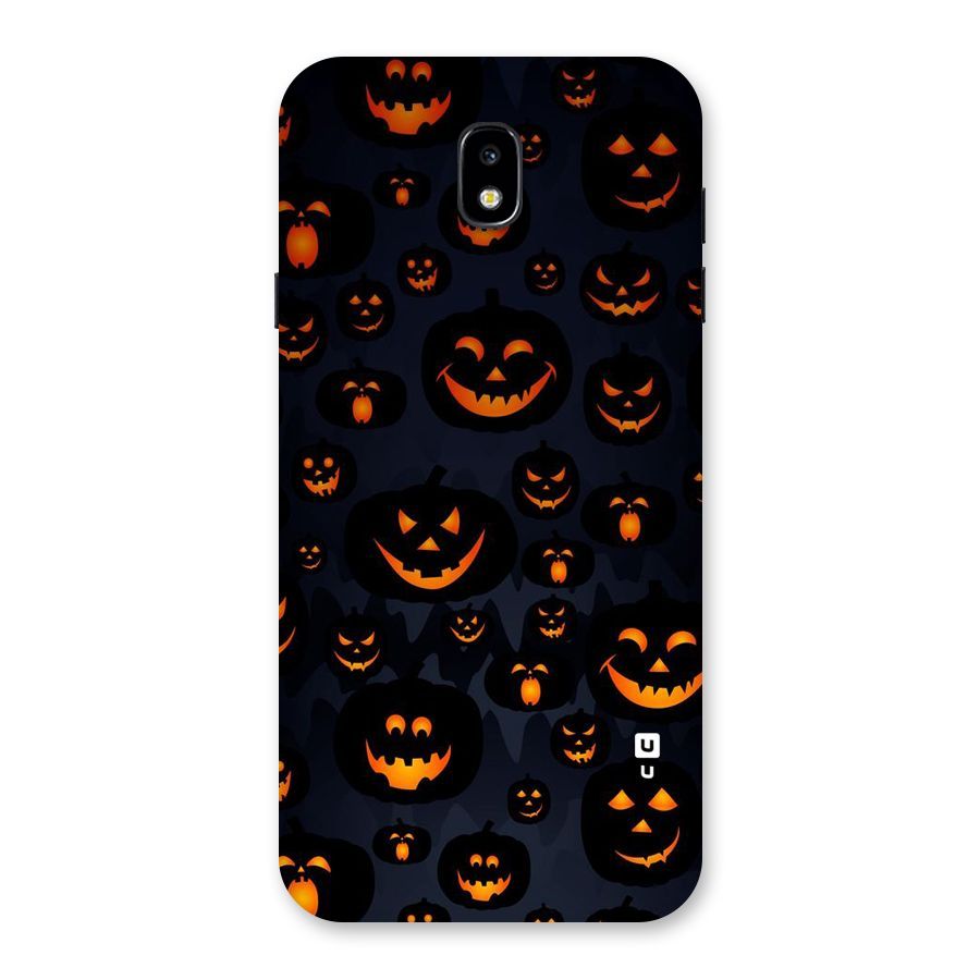 Pumpkin Smile Pattern Back Case for Galaxy J7 Pro
