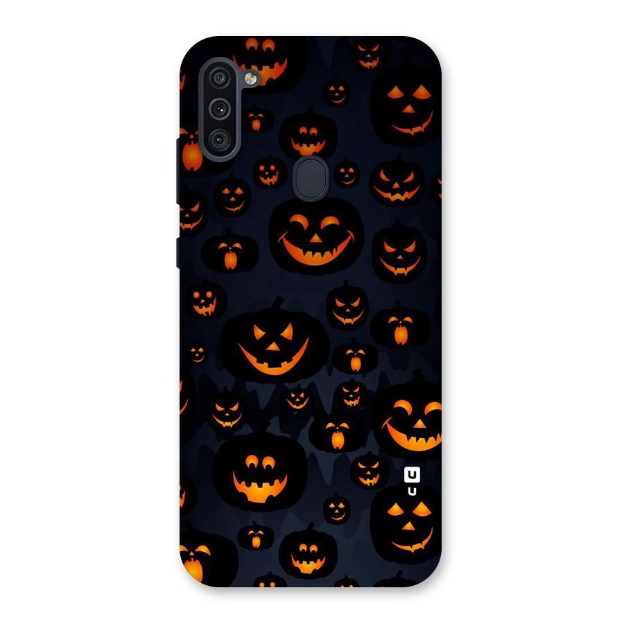 Pumpkin Smile Pattern Back Case for Galaxy M11
