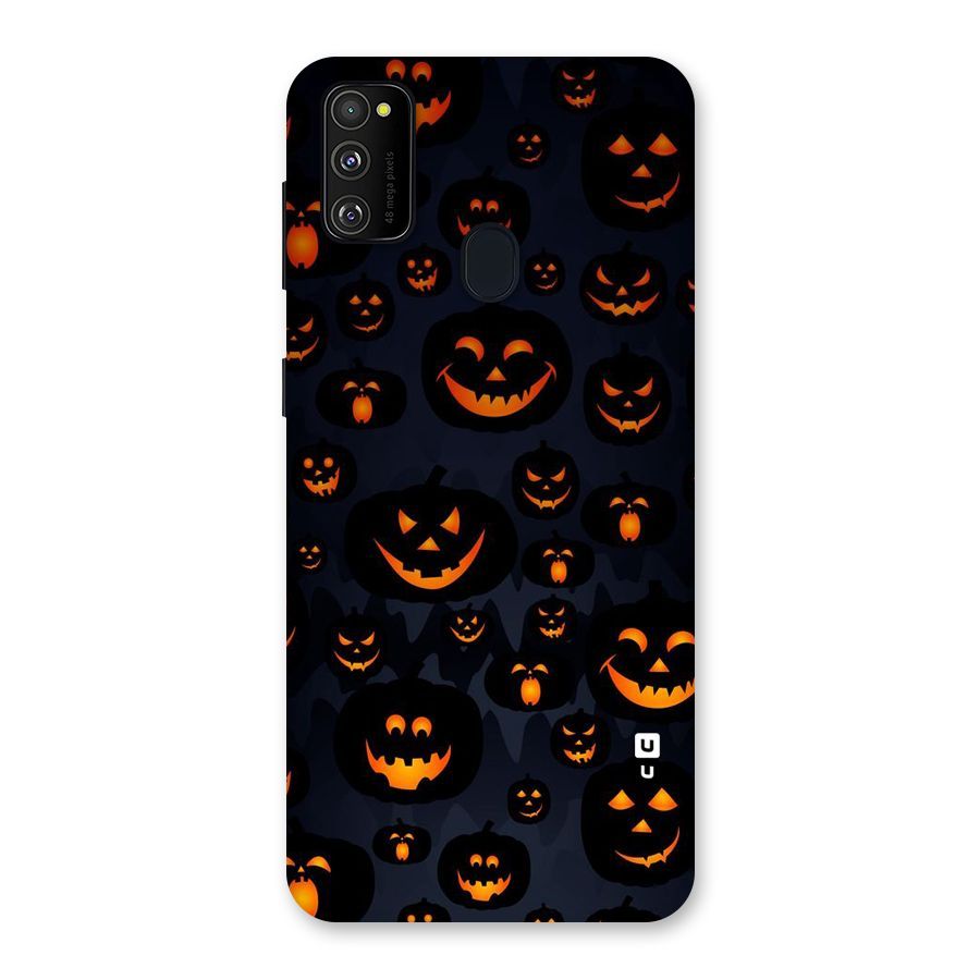 Pumpkin Smile Pattern Back Case for Galaxy M30s