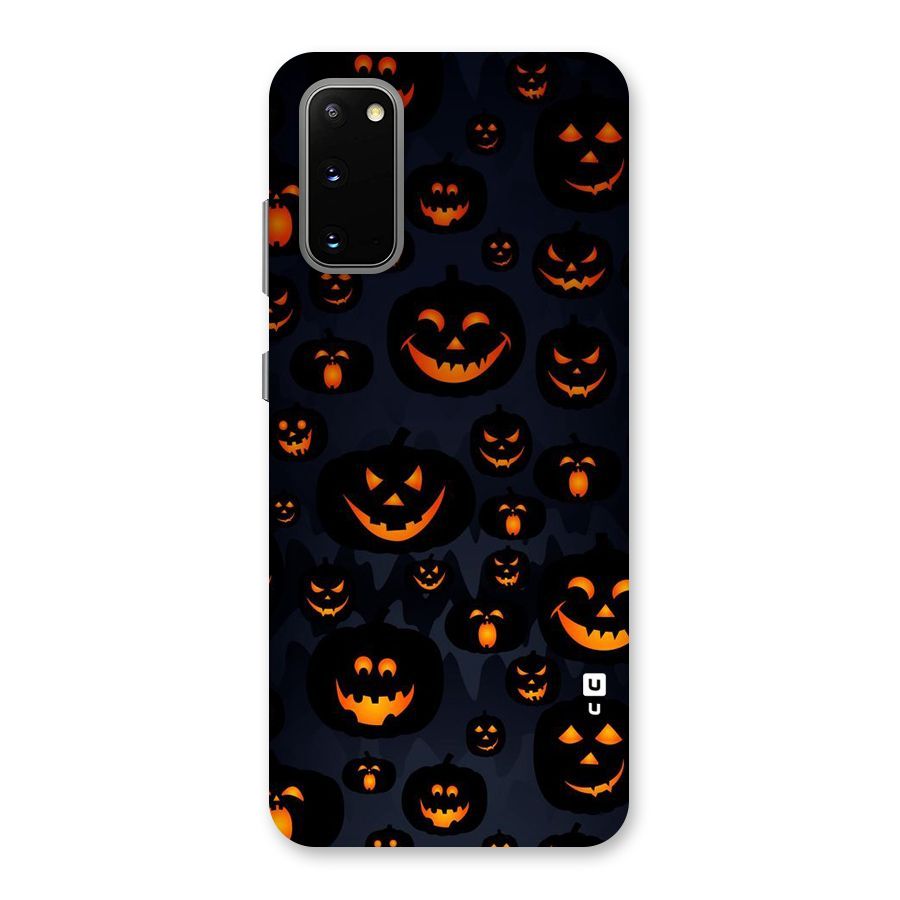 Pumpkin Smile Pattern Back Case for Galaxy S20