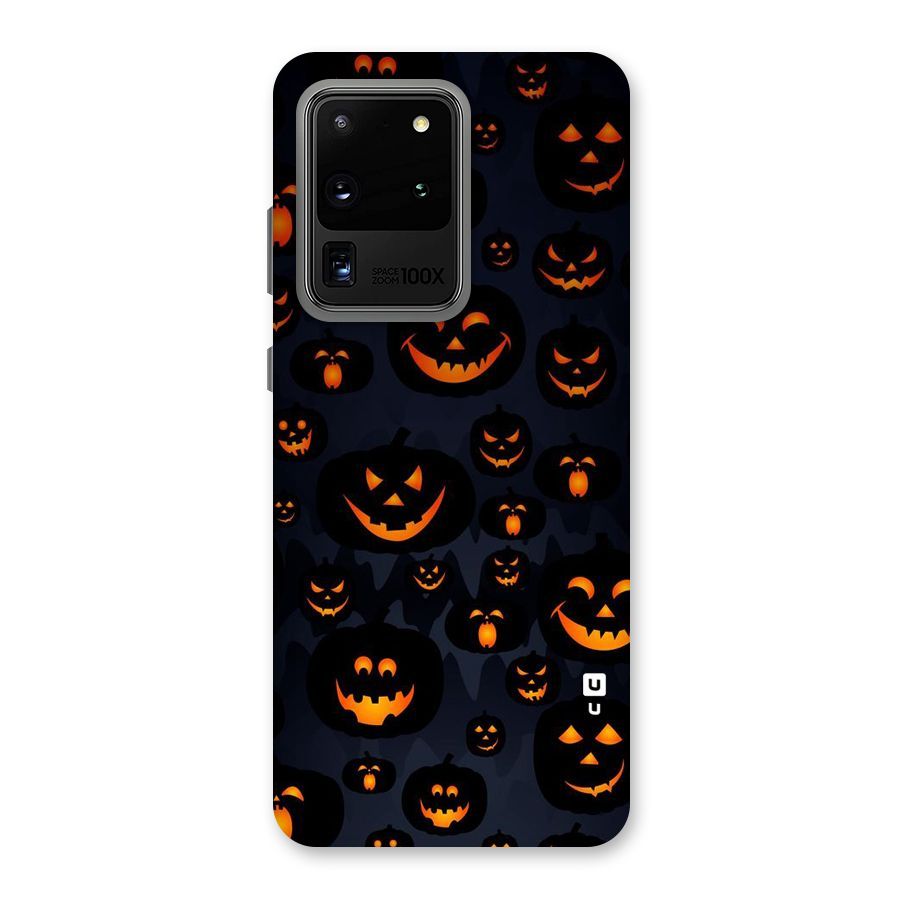 Pumpkin Smile Pattern Back Case for Galaxy S20 Ultra