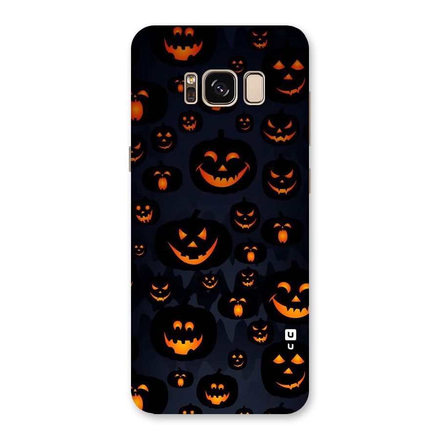 Pumpkin Smile Pattern Back Case for Galaxy S8