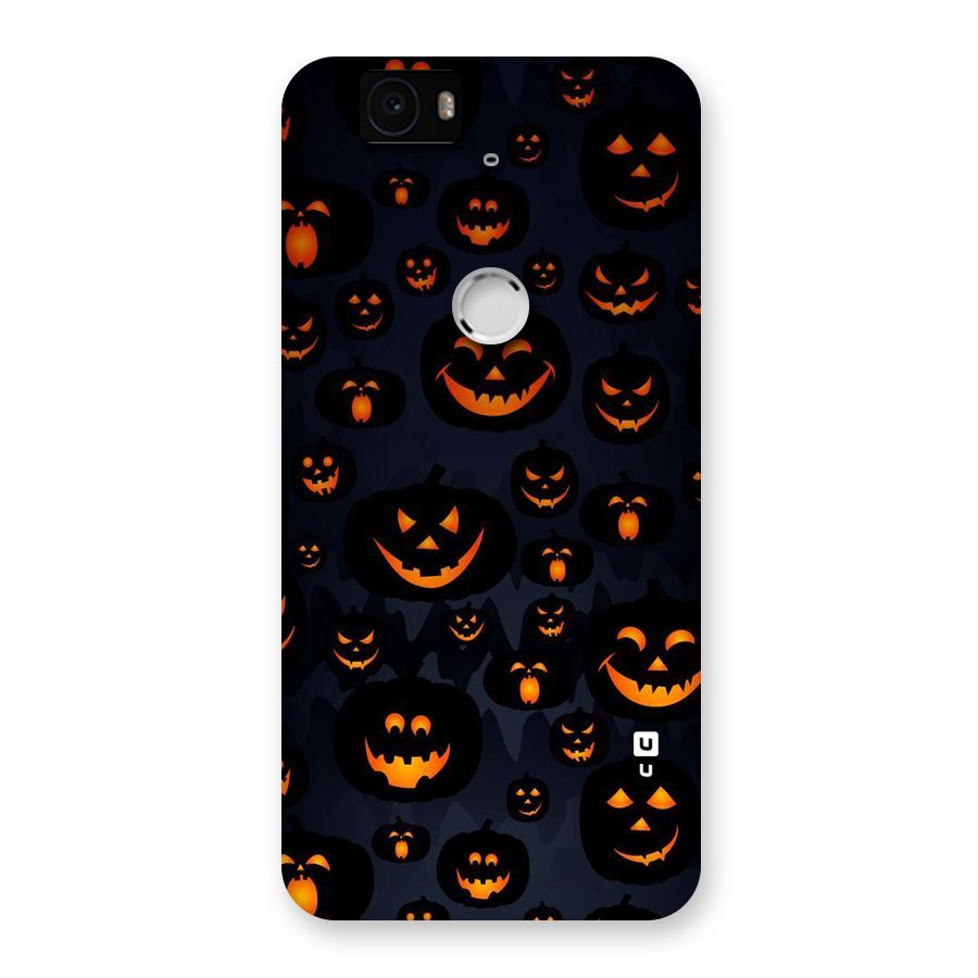 Pumpkin Smile Pattern Back Case for Google Nexus-6P