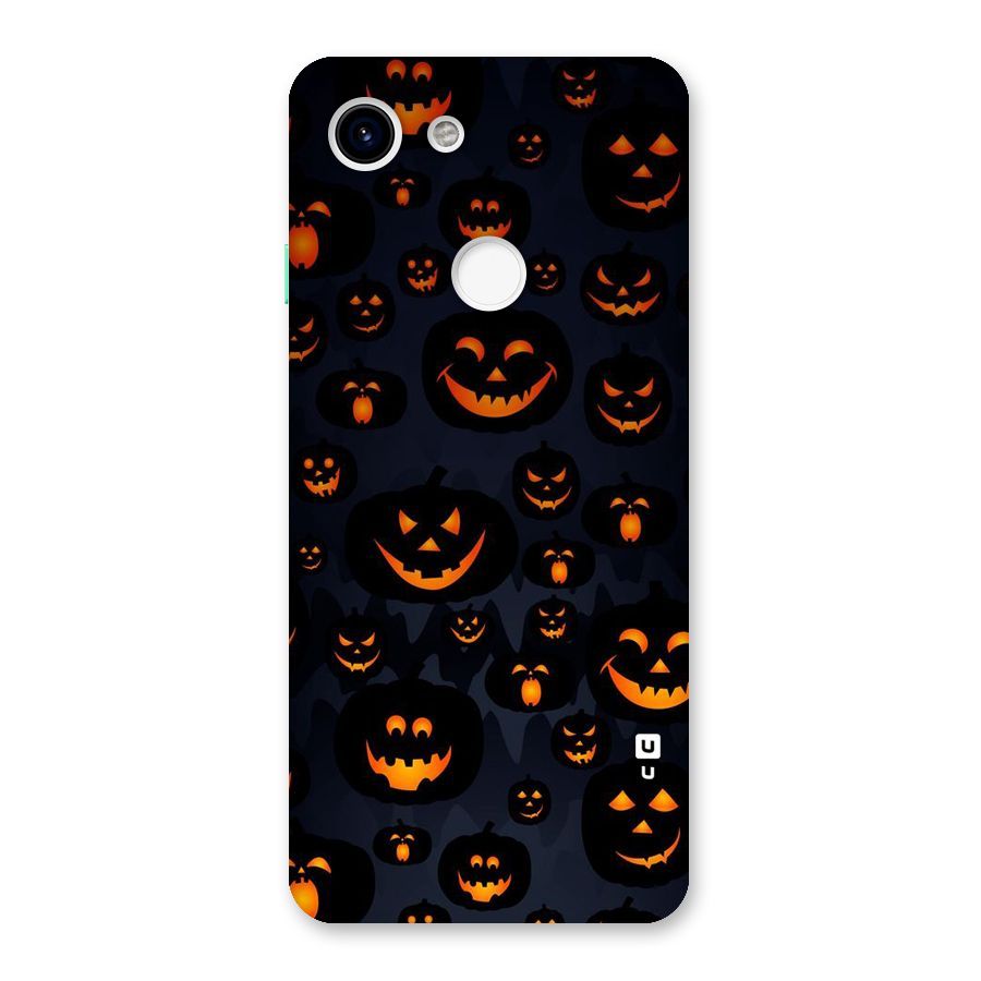 Pumpkin Smile Pattern Back Case for Google Pixel 3