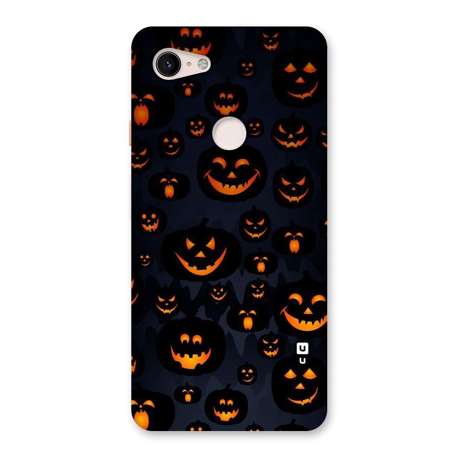 Pumpkin Smile Pattern Back Case for Google Pixel 3 XL