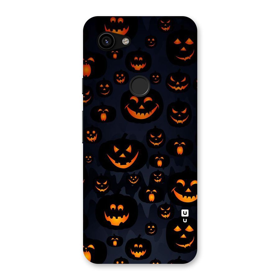 Pumpkin Smile Pattern Back Case for Google Pixel 3a