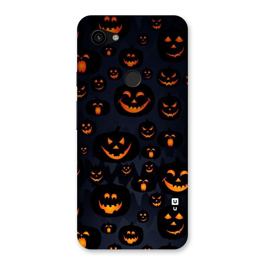 Pumpkin Smile Pattern Back Case for Google Pixel 3a XL