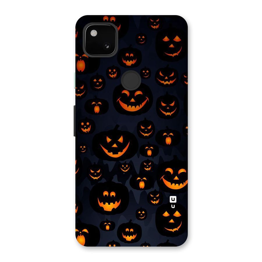 Pumpkin Smile Pattern Back Case for Google Pixel 4a