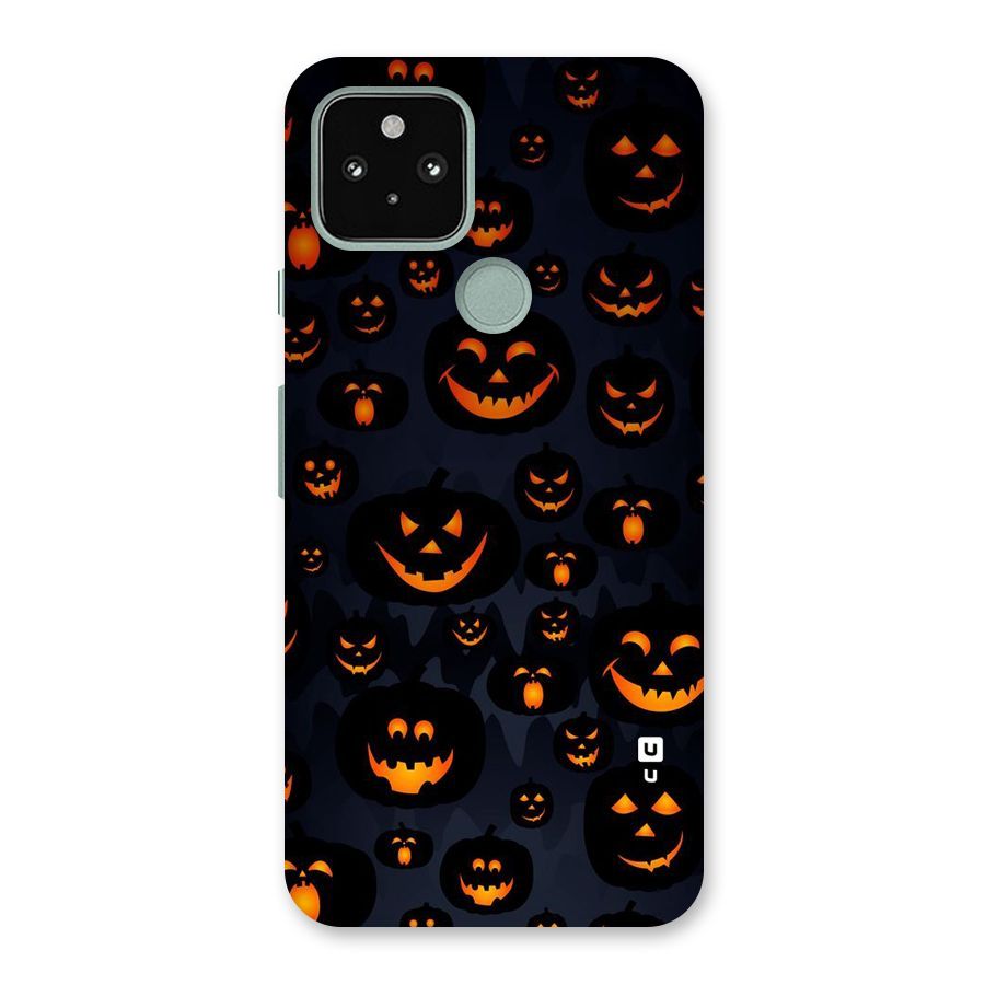 Pumpkin Smile Pattern Back Case for Google Pixel 5