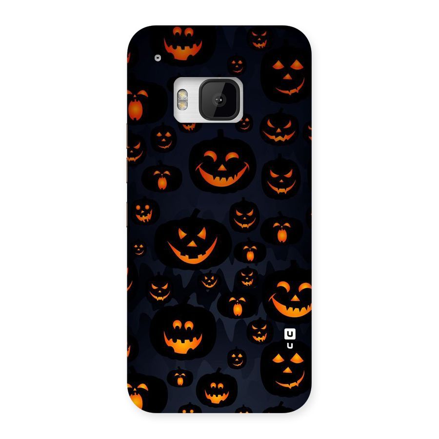 Pumpkin Smile Pattern Back Case for HTC One M9