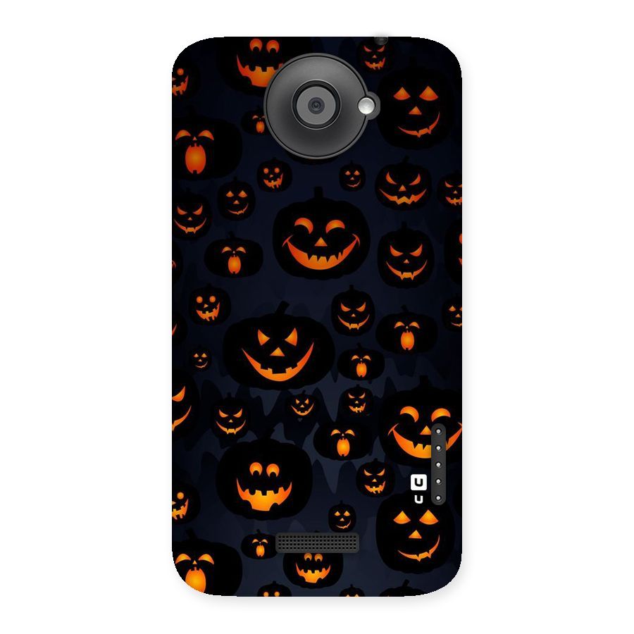 Pumpkin Smile Pattern Back Case for HTC One X
