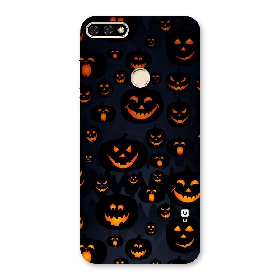 Pumpkin Smile Pattern Back Case for Honor 7A