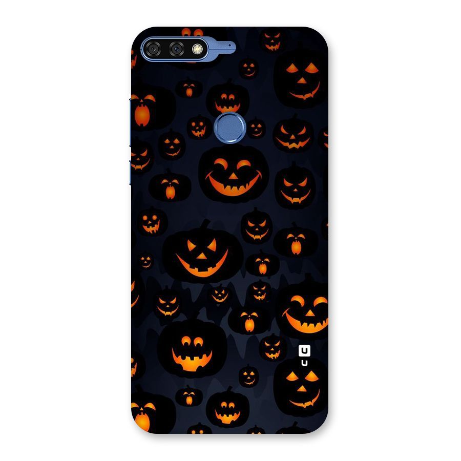 Pumpkin Smile Pattern Back Case for Honor 7C
