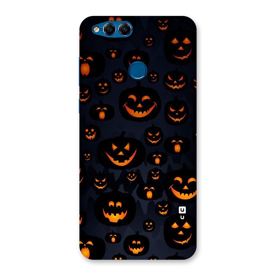 Pumpkin Smile Pattern Back Case for Honor 7X