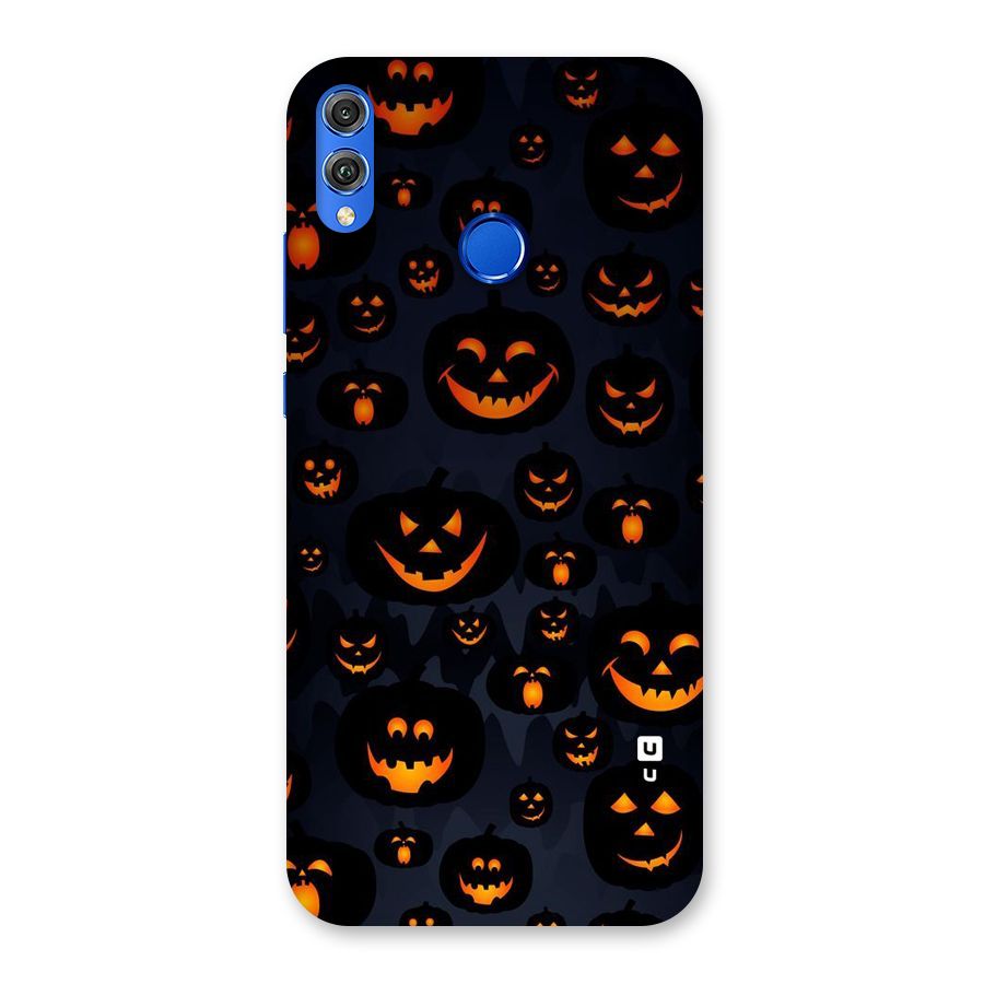 Pumpkin Smile Pattern Back Case for Honor 8X