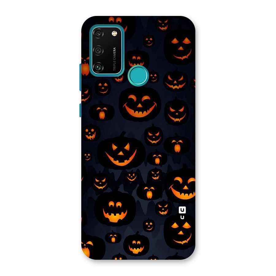 Pumpkin Smile Pattern Back Case for Honor 9A