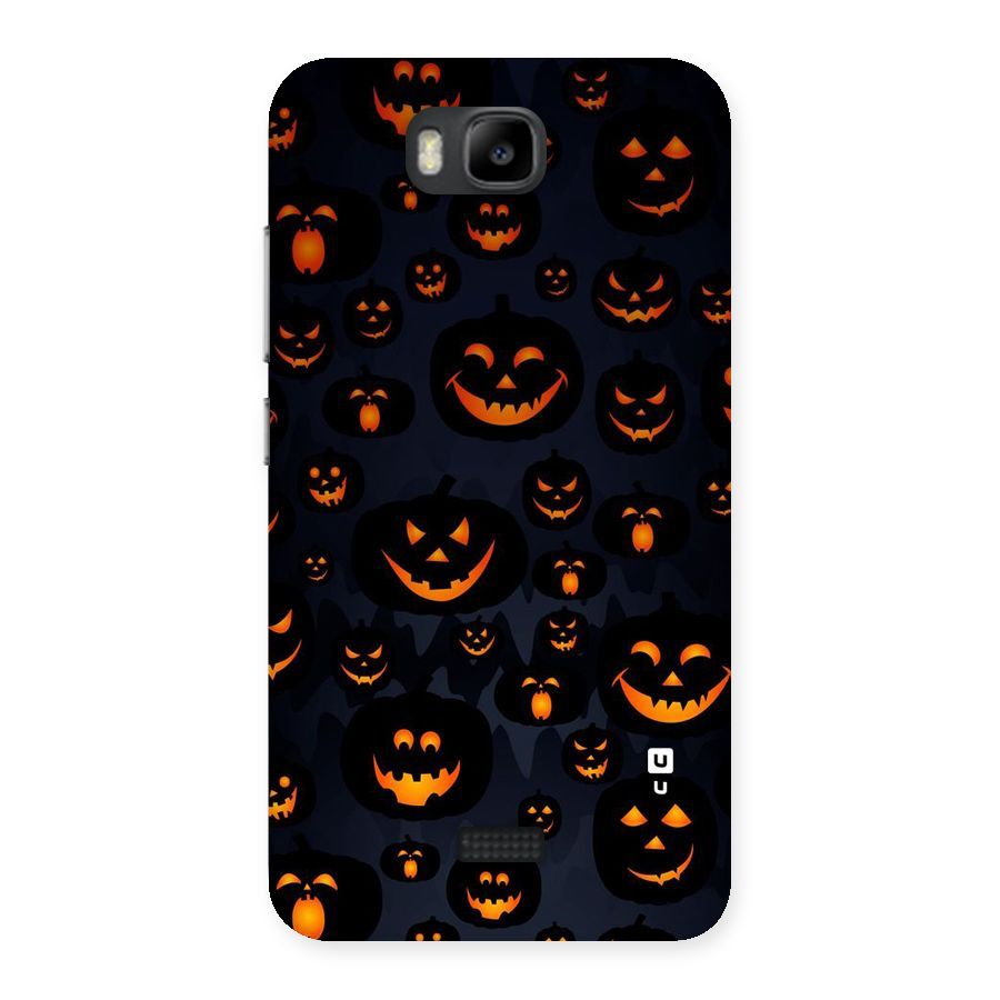 Pumpkin Smile Pattern Back Case for Honor Bee