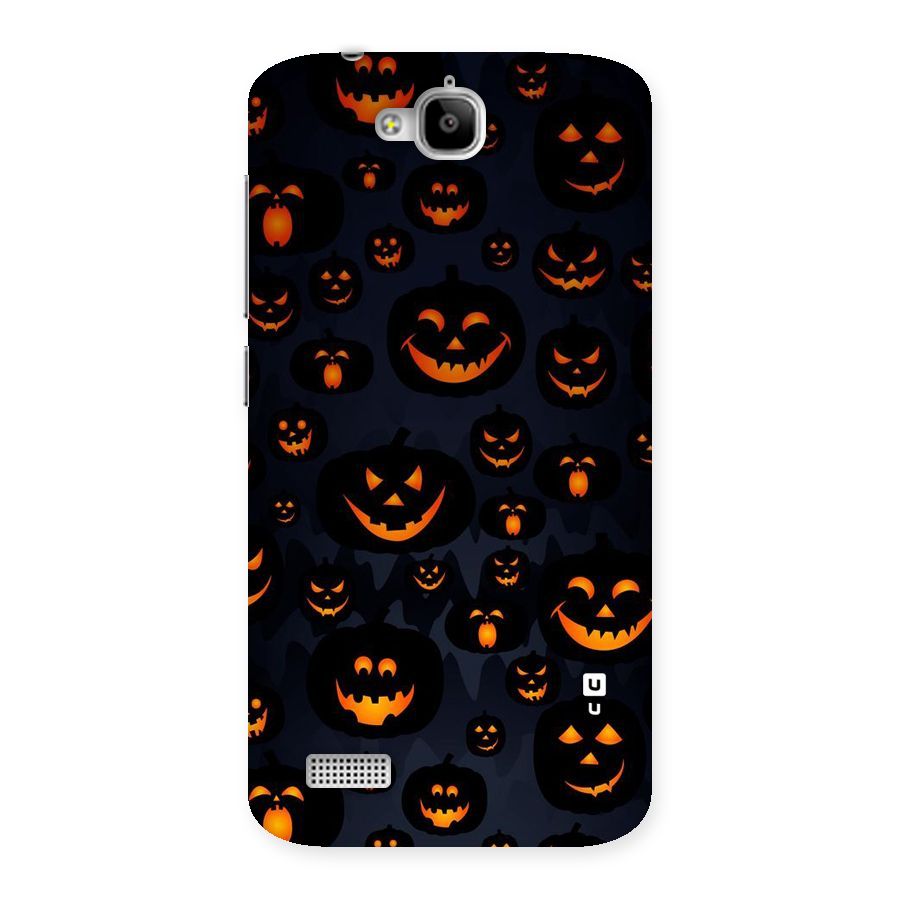 Pumpkin Smile Pattern Back Case for Honor Holly