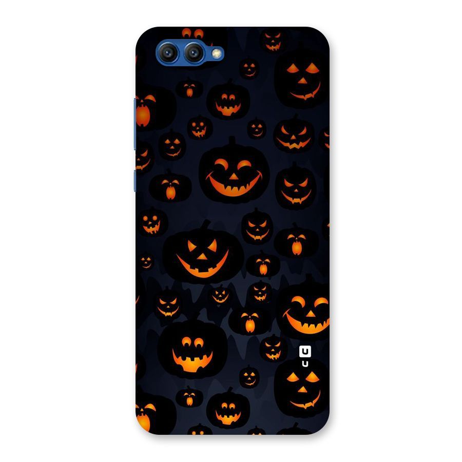 Pumpkin Smile Pattern Back Case for Honor View 10
