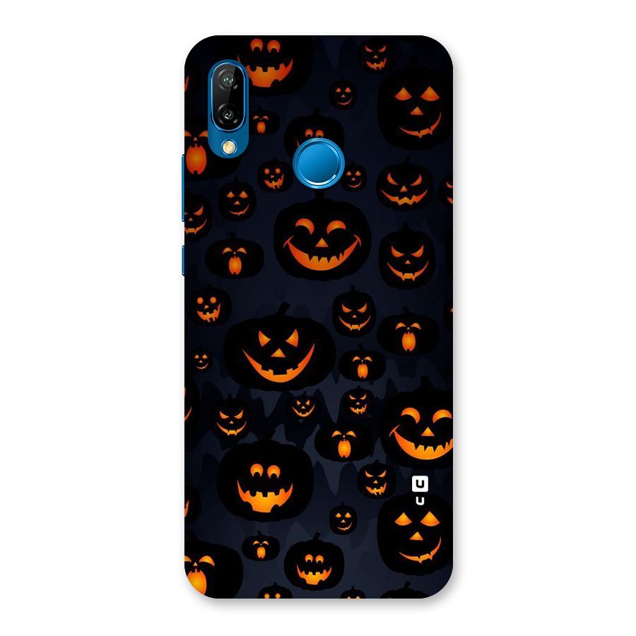 Pumpkin Smile Pattern Back Case for Huawei P20 Lite