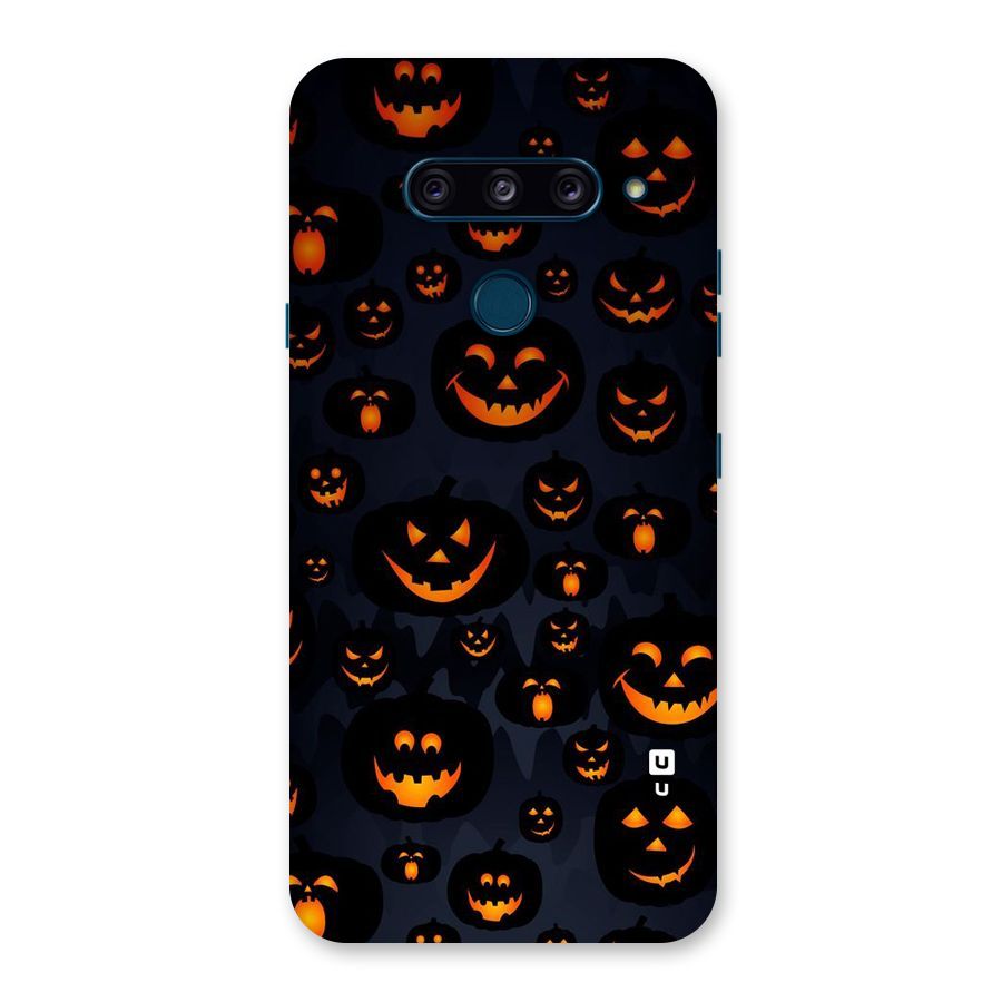 Pumpkin Smile Pattern Back Case for LG  V40 ThinQ