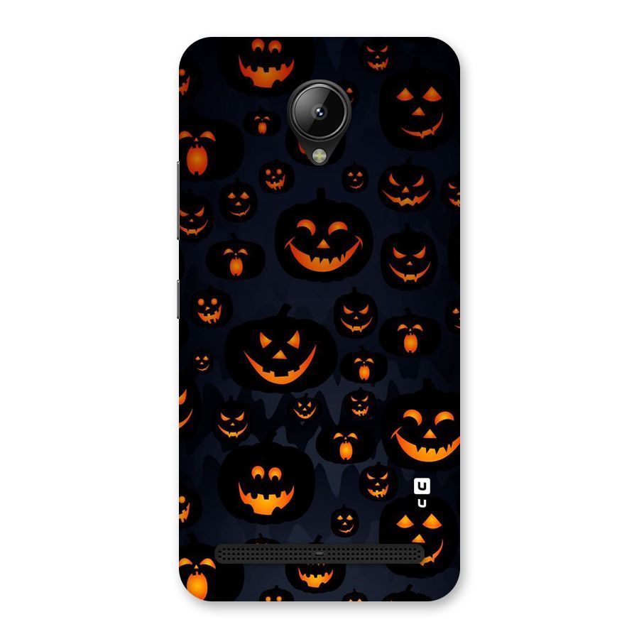 Pumpkin Smile Pattern Back Case for Lenovo C2