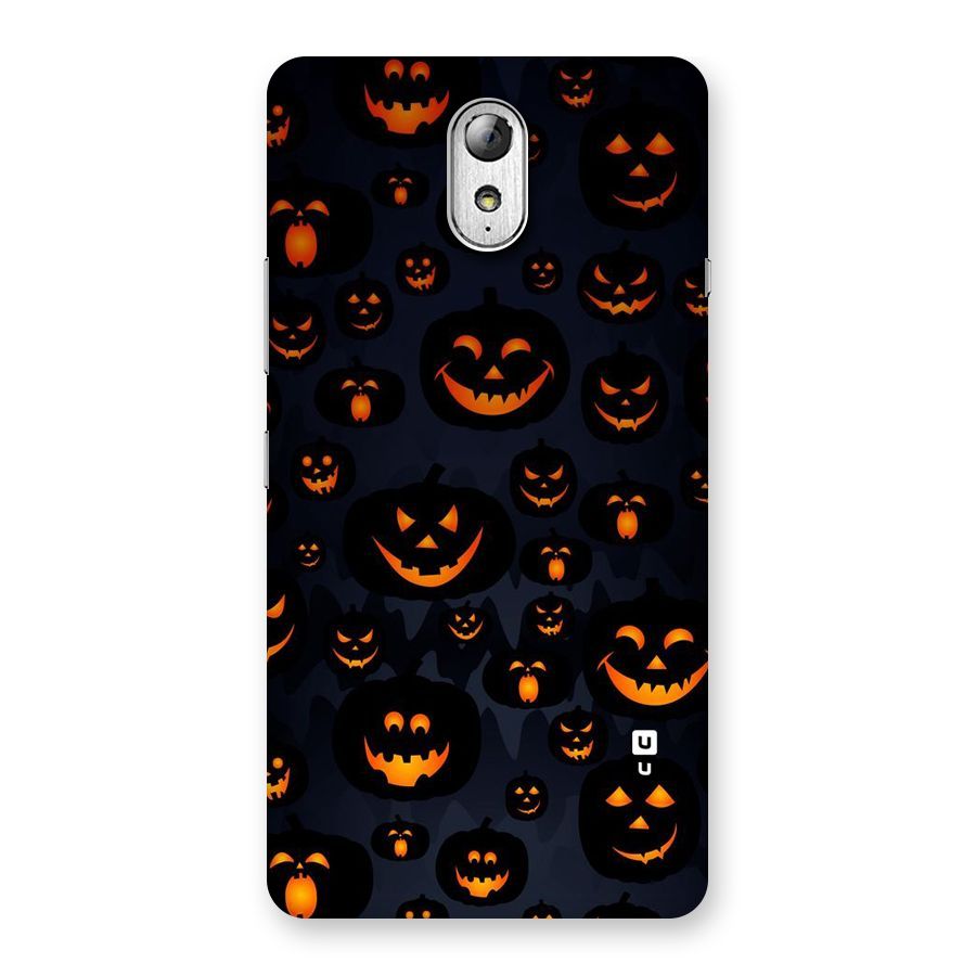 Pumpkin Smile Pattern Back Case for Lenovo Vibe P1M