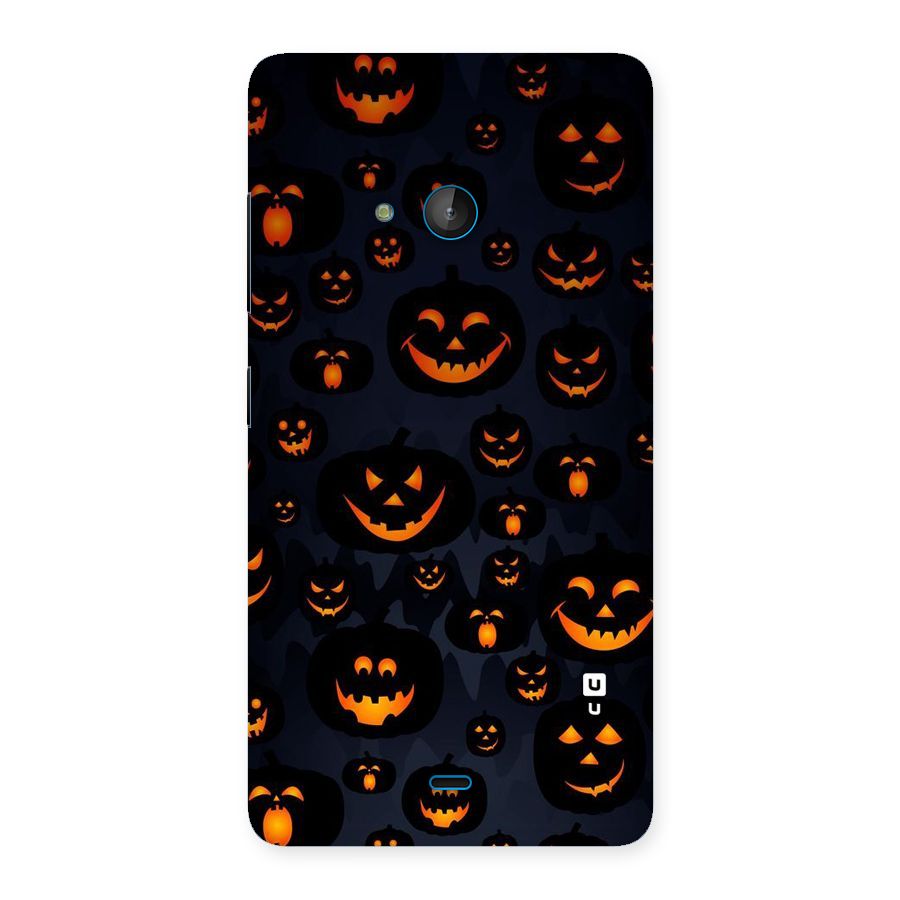 Pumpkin Smile Pattern Back Case for Lumia 540