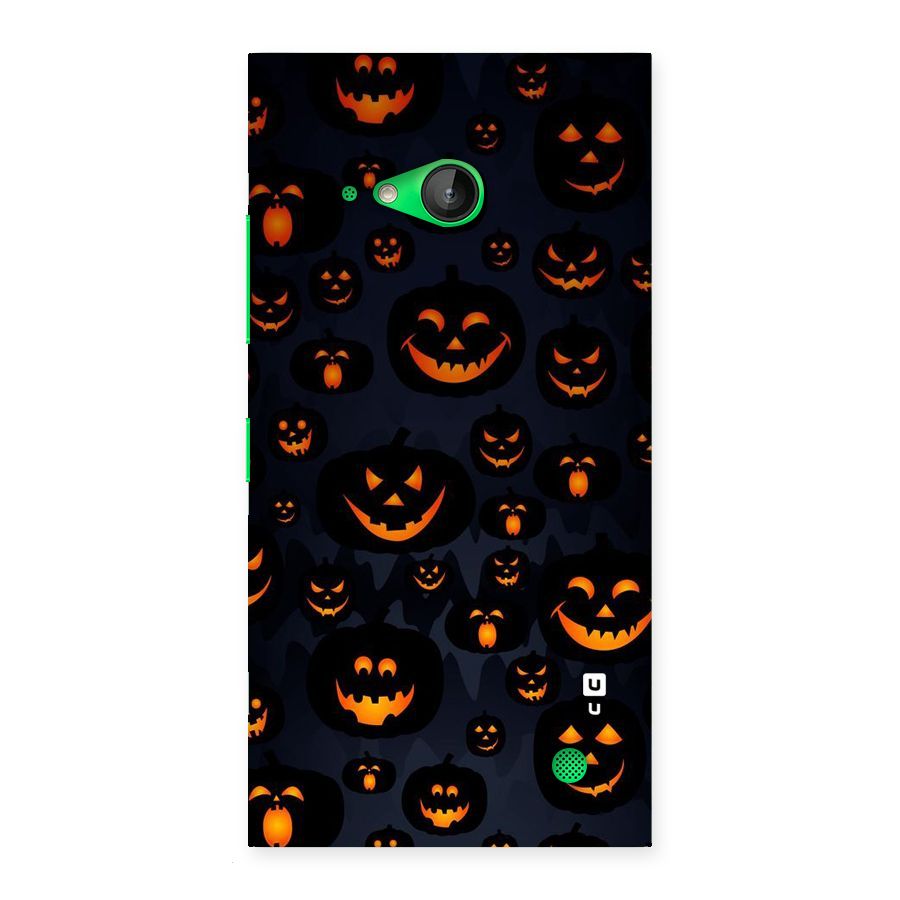 Pumpkin Smile Pattern Back Case for Lumia 730