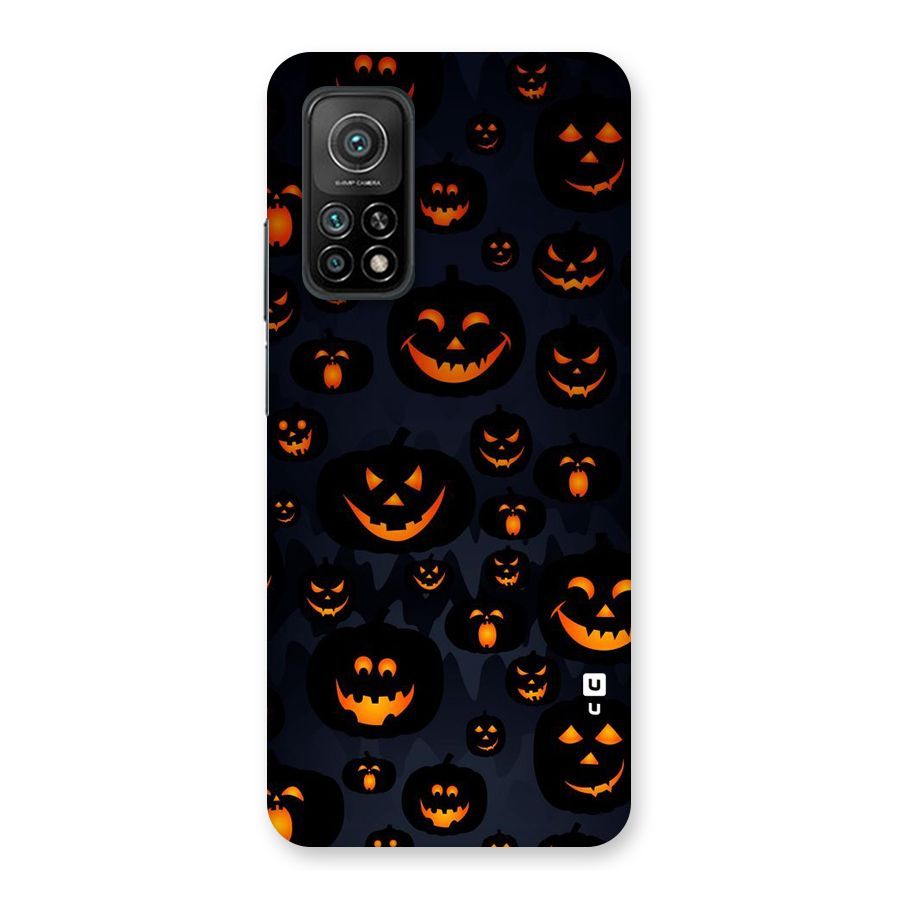 Pumpkin Smile Pattern Back Case for Mi 10T 5G