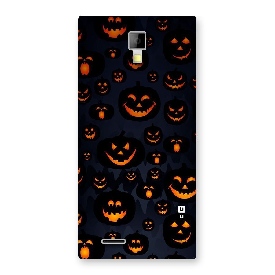 Pumpkin Smile Pattern Back Case for Micromax Canvas Xpress A99