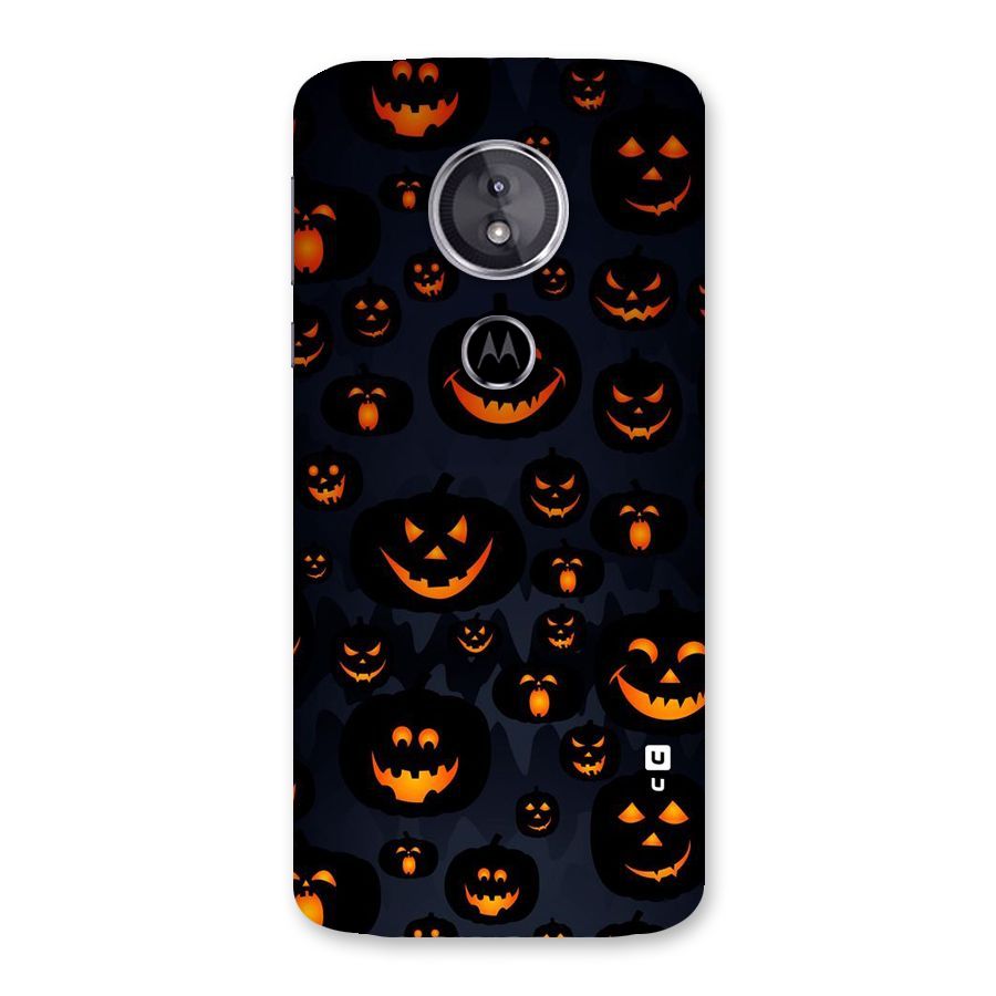 Pumpkin Smile Pattern Back Case for Moto E5