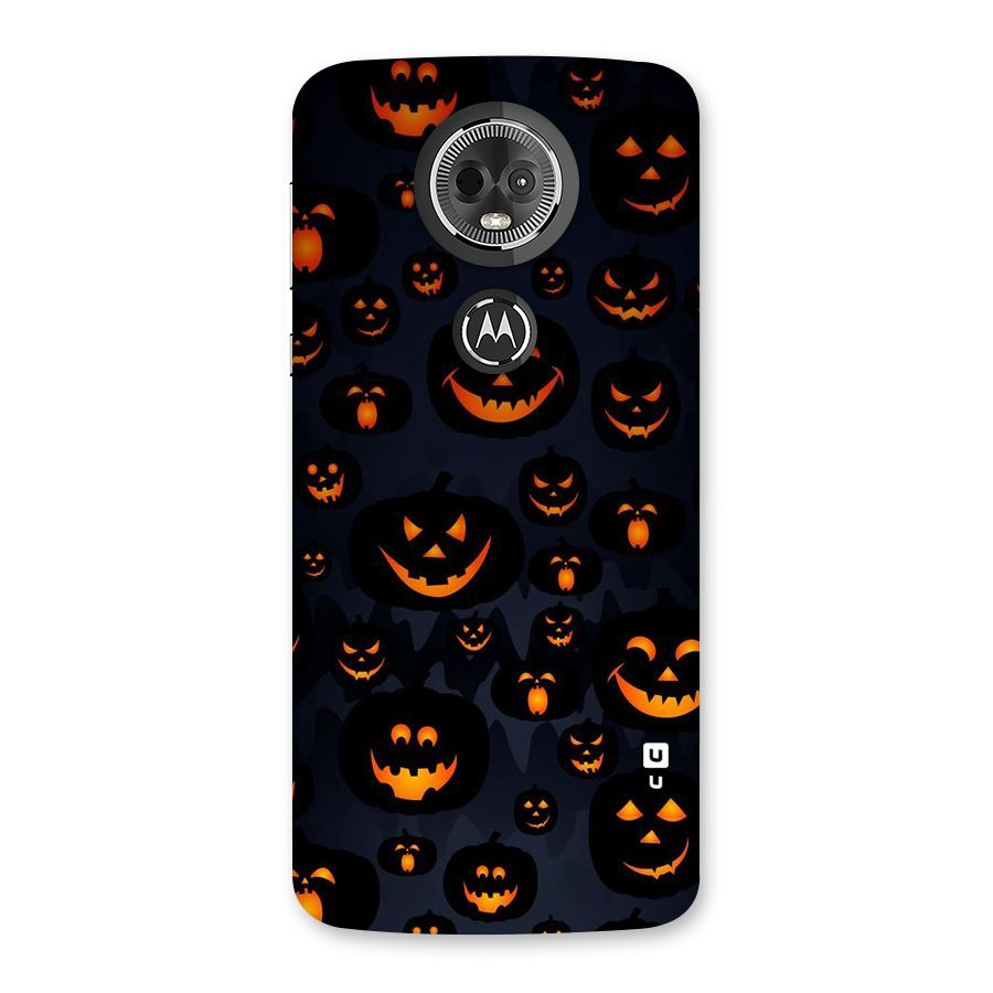 Pumpkin Smile Pattern Back Case for Moto E5 Plus