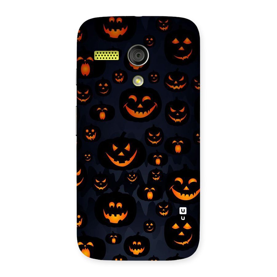 Pumpkin Smile Pattern Back Case for Moto G