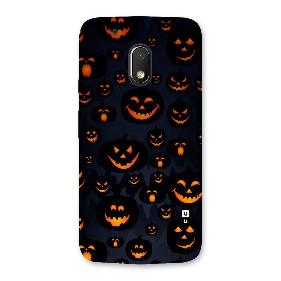 Pumpkin Smile Pattern Back Case for Moto G4 Play