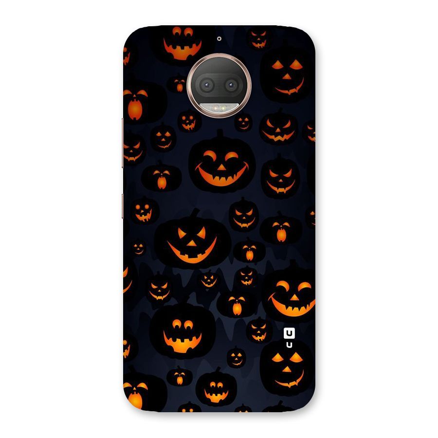 Pumpkin Smile Pattern Back Case for Moto G5s Plus