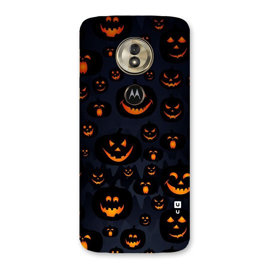 Pumpkin Smile Pattern Back Case for Moto G6 Play