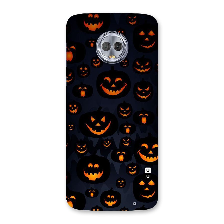 Pumpkin Smile Pattern Back Case for Moto G6 Plus