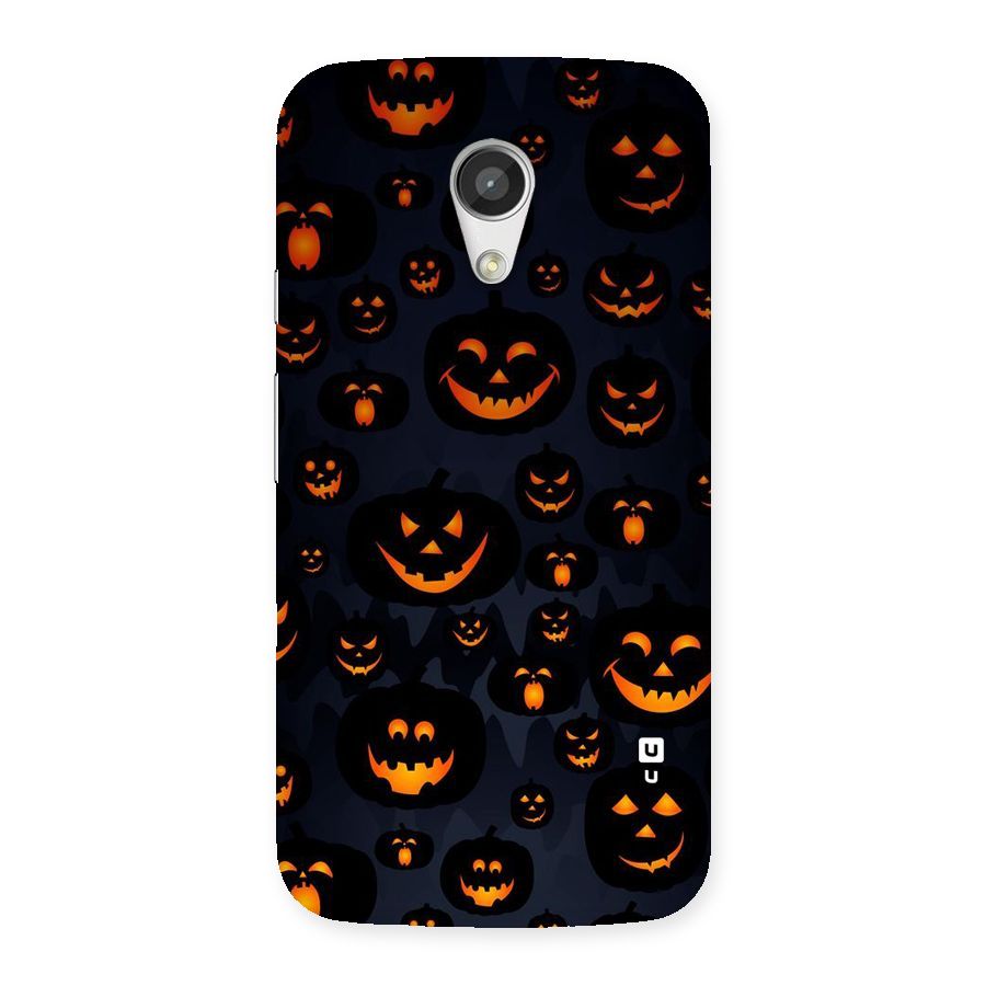 Pumpkin Smile Pattern Back Case for Moto G 2nd Gen