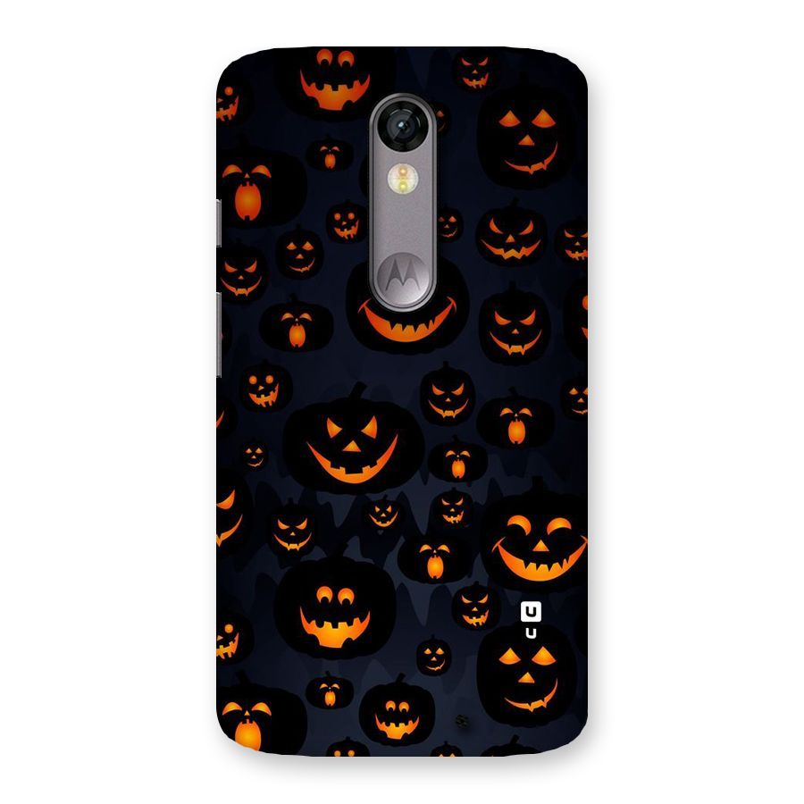 Pumpkin Smile Pattern Back Case for Moto X Force