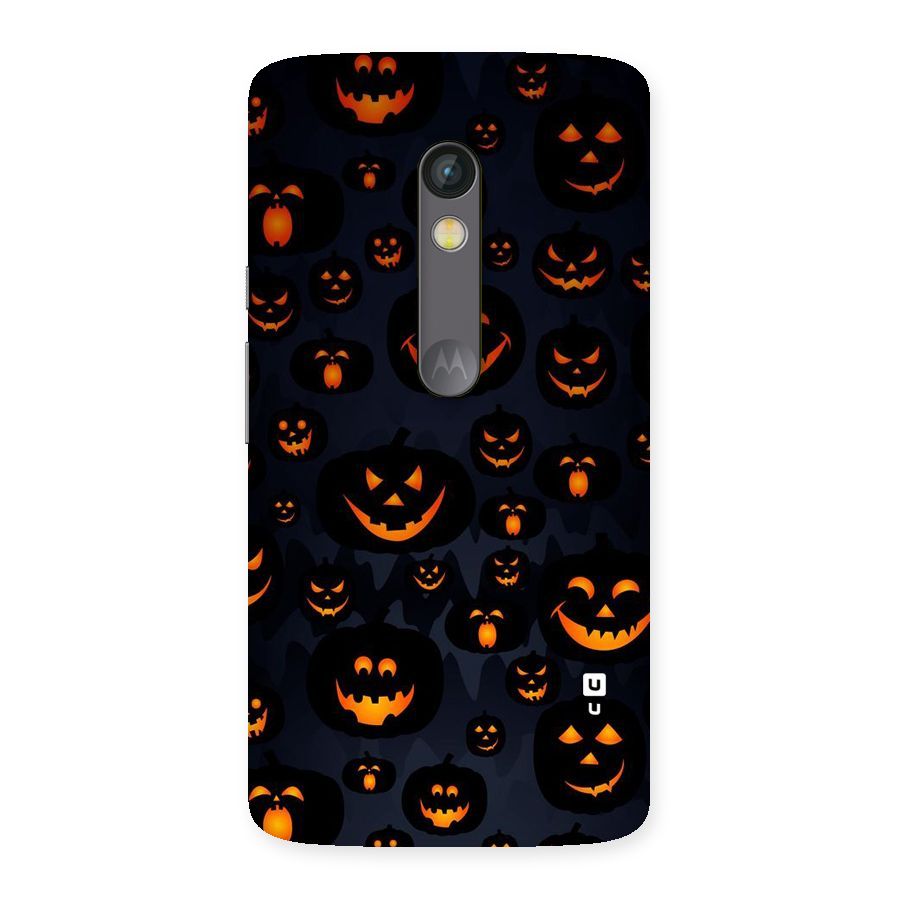 Pumpkin Smile Pattern Back Case for Moto X Play