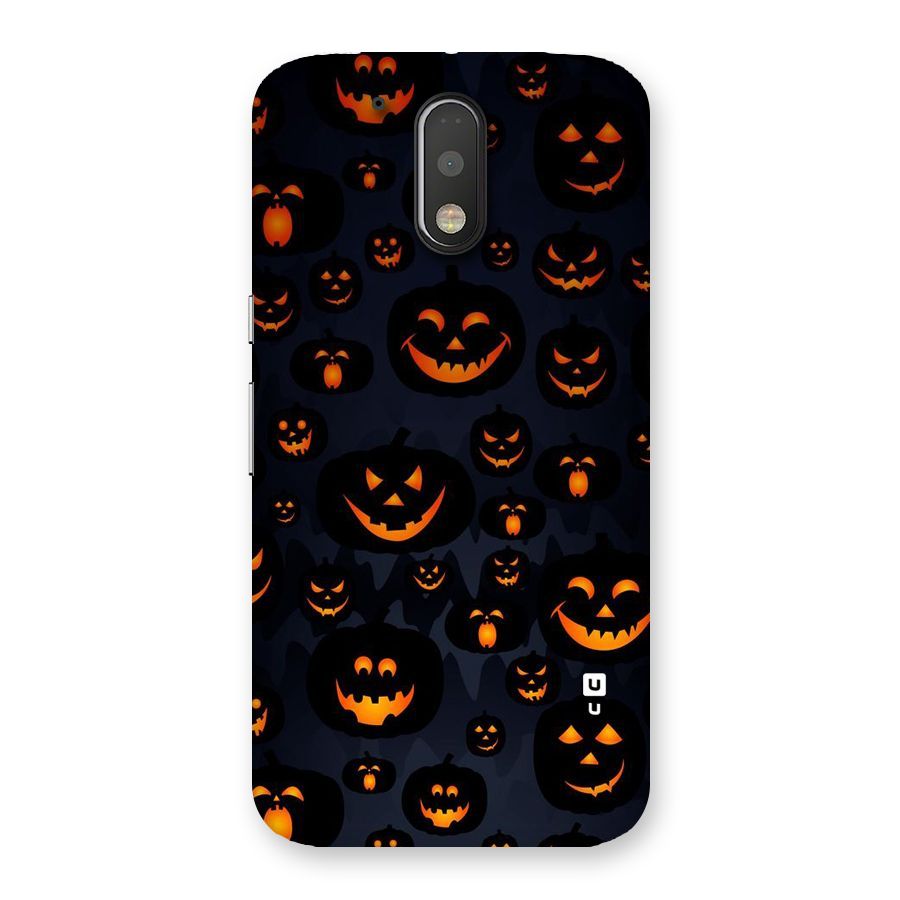 Pumpkin Smile Pattern Back Case for Motorola Moto G4 Plus