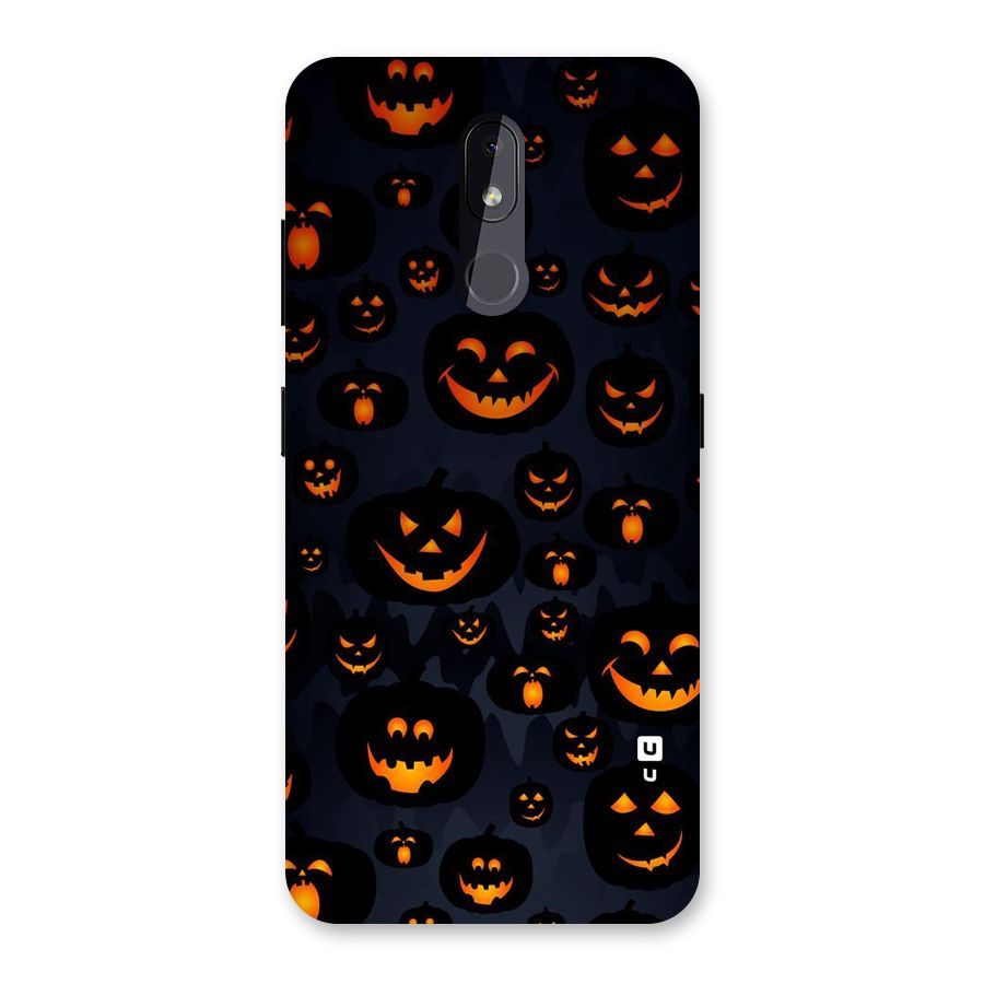 Pumpkin Smile Pattern Back Case for Nokia 3.2