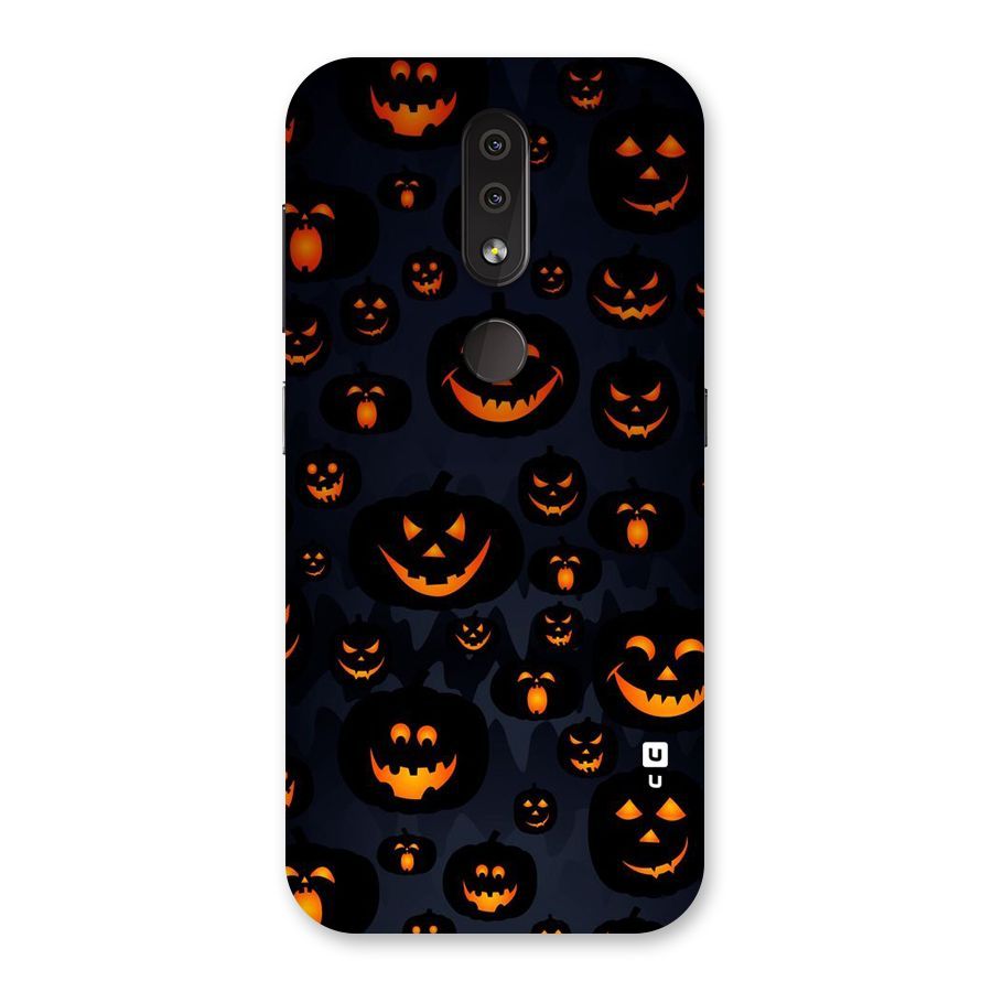 Pumpkin Smile Pattern Back Case for Nokia 4.2