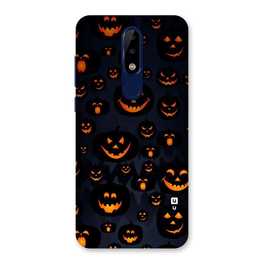 Pumpkin Smile Pattern Back Case for Nokia 5.1 Plus