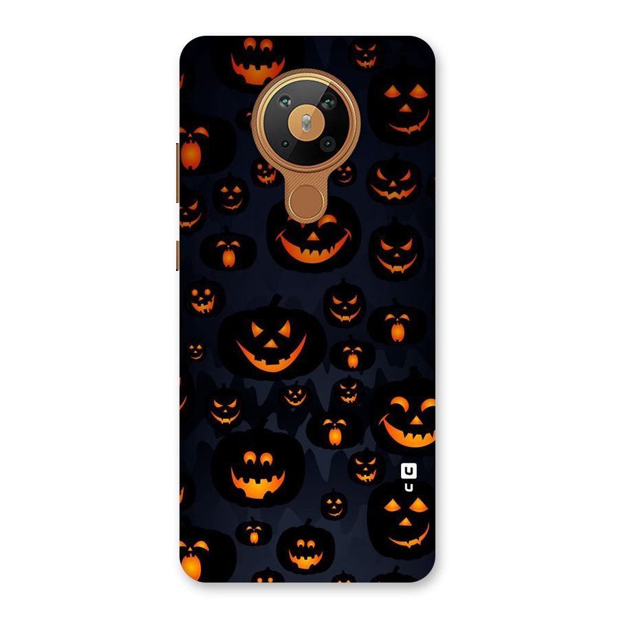 Pumpkin Smile Pattern Back Case for Nokia 5.3