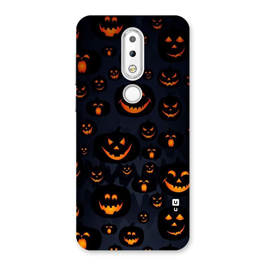 Pumpkin Smile Pattern Back Case for Nokia 6.1 Plus