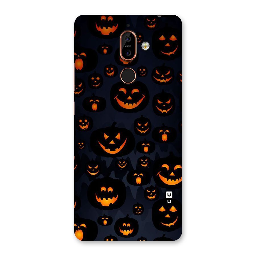 Pumpkin Smile Pattern Back Case for Nokia 7 Plus
